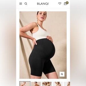 BLANQI EVERYDAY
Maternity Belly Support Girlshort Bike Short in Black
